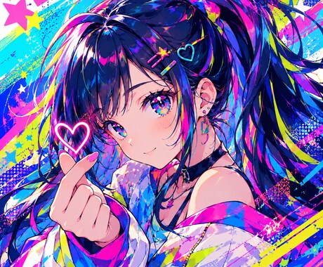 カラフルで目を引くイラストを制作します SNS等で思わず目を引くイラスト イメージ1