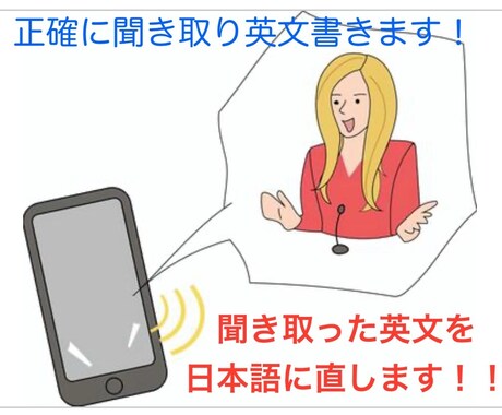 音源を正確に聞き取り英文にします 英語ヒアリングプロによる文字起こしです！！ イメージ1