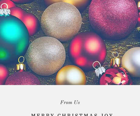 オリジナルのクリスマスカードをデザインします ラフ修正無制限｜DMに最適｜裏面も制作｜企業実績あり イメージ2