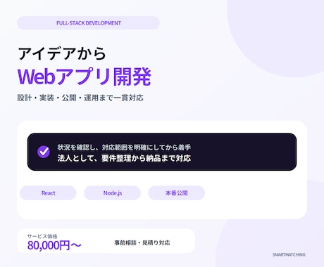 フルスタックWebアプリ開発します イメージ1