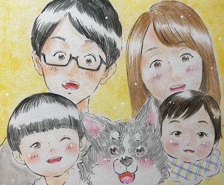 可愛く似顔絵お描きします お客様とご相談してお進めします。 イメージ1