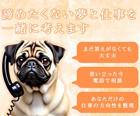 あなたの夢を仕事に変える相談受けます 1000人の経験を元に戦略・コツ伝授 イメージ1