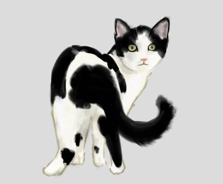 ご自宅で飼われているネコちゃんのイラストを描きます お気に入りの写真をイラスト風に作成しませんか？ イメージ1