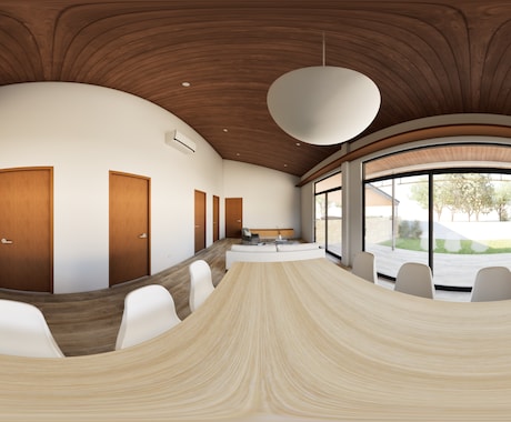 建築パノラマVR360°ラフモデルを作ります 計画初期段階やイメージの確認用のラフモデル作成。 イメージ2
