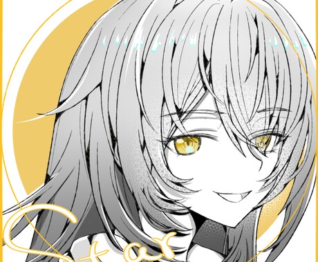アバター*2ます カラフルな目だけのマンガ風アバター2枚入 イメージ1