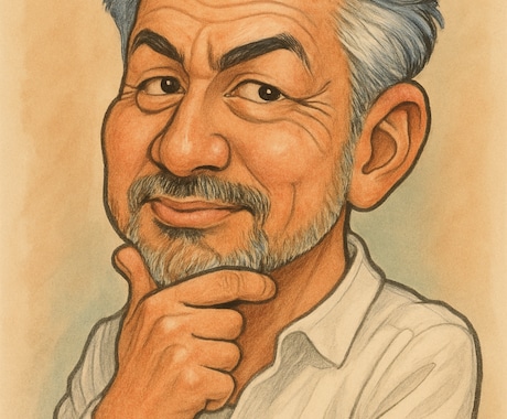 誇張した似顔絵描きます 似顔絵15年のイラストレーターによる似顔絵です イメージ1