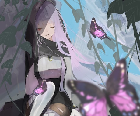 儚い女の子や治安悪めのかっこいい女の子を描きます イメージ1
