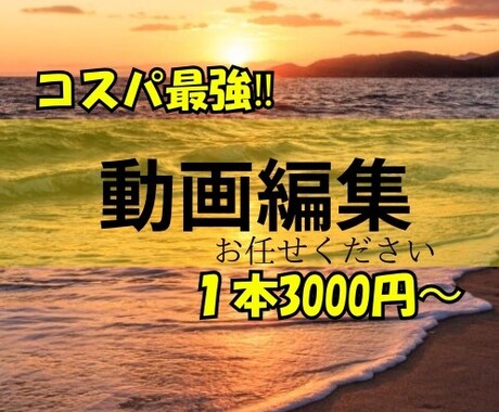 格安で自分が作りたい動画をつくれます 細かいところまで指定できるから作りたい動画が作れる‼︎ イメージ1