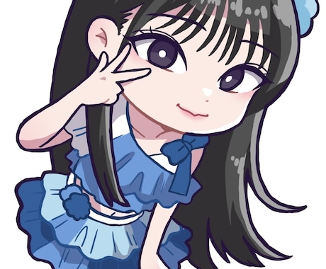 ミニキャラ風♫可愛いデフォルメイラストを作成します 実在する人物やアニメキャラなど何でもOK！ イメージ2