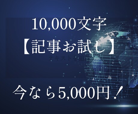 1万字のSEO記事をお試し5千円で作成します 上位化事例多数のSEOコンサルが作成する質の高い記事です イメージ1