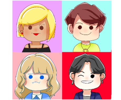 SNS、ブログのアイコンや似顔絵お描きます 安くて早い！ころっと可愛いオリジナルイラストをあなたに！ イメージ1