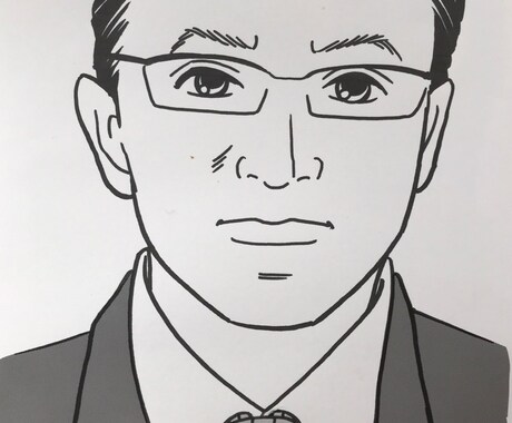 スタイリッシュな似顔絵描きます シンプルで、かつ特徴を捉えた似顔絵をお描きします。 イメージ2