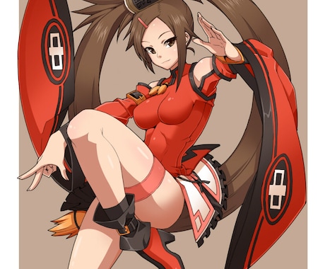 バストアップ（腰上）のイラストを描きます パリっとしたアニメ塗りで格好良く仕上げます！ イメージ1