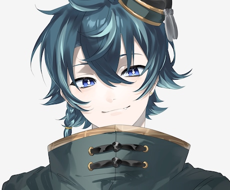 アイコン描きます 正方形のキャンバスに肩までのキャラクターをお描きします‼️ イメージ1