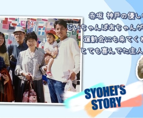ペット、お子様、新郎新婦様紹介ムービー制作します ポップで楽しい結婚式プロフィールムービー イメージ2