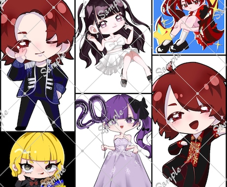お好きな絵柄でイラストを手がけます ステッカー作成やフラワースタンド用イラストに！ イメージ2