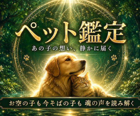 天啓ペット霊視 | 愛するペット様の想いを伝えます 大切な我が子の言葉にできないあなたの願いを受け取りお伝えする イメージ1
