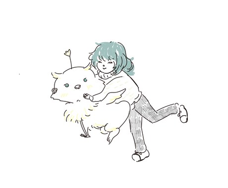 世界で1匹あなただけのゆる可愛いモンスター描きます ファンタジー世界の相棒のような心温まるイラストに仕上げます。 イメージ2
