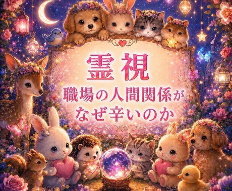 仕事・人間関係　職場での今の状況を霊視します 今すぐ知りたいに！職場での人間関係がなぜつらいのか霊視します イメージ1