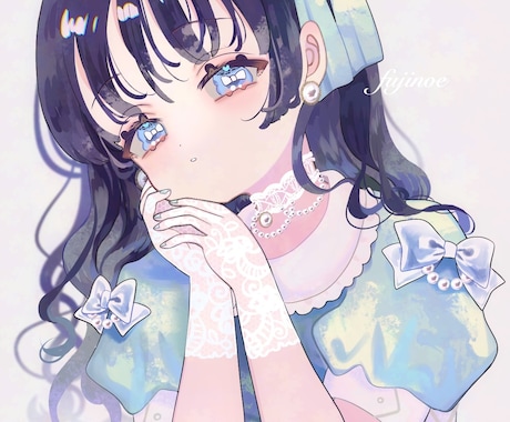 ドリーミーパステルな柔らかく幻想的な絵を制作します SNSアイコンやサムネ、ギフトなどに！女の子が得意です。 イメージ2