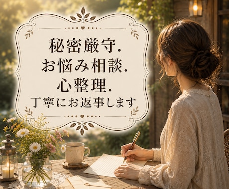 言葉にできない違和感を整理します 「なんとなく苦しい」の正体を、一緒に整理します。 イメージ1