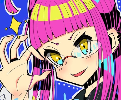 SNS用のアイコン描きます カラフルなアイコンで相手の目を引き付けませんか？！ イメージ2