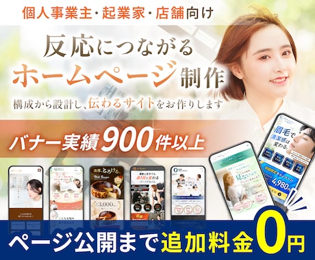 バナー実績900件のプロ認定デザイナーが作ります イメージ1