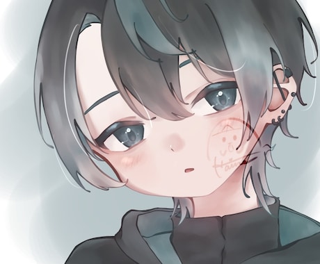 バストアップイラスト作成します SNSのアイコン等にご使用いただけます。 イメージ1