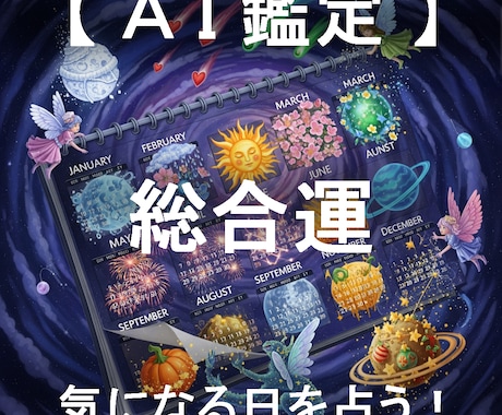 あなたが気になる日の総合運をピンポイントで占います AIが4大占術を融合する「クアトロ・マトリクス鑑定」 イメージ1