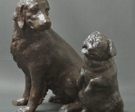大切なペットの彫刻を制作致します 愛犬などのペットの彫刻を美術品として制作します。 イメージ1