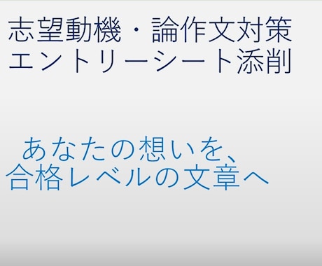 公務員試験ES、論作文、想定問答添削など承ります 元国家公務員がオーダーメイドで対応！お悩み相談もお受けします イメージ2