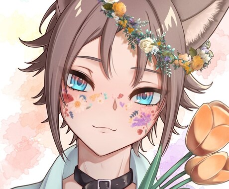 SNS/Youtube用キャライラスト描きます SNSアイコン、歌ってみた用や商品の宣伝用に目を引く1枚を！ イメージ1