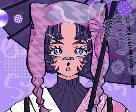 レトロポップなMV風イラスト制作します サブカル・配信向けの個性派イラスト描きます イメージ2