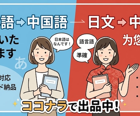 日本語の文章をネイティブな中国語に翻訳します 日中ハーフのネイティブバイリンガルが承ります！ イメージ1