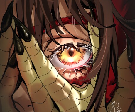 厚塗りで描く唯一無二のキャラデザイン描きます 細かな設定やこだわりを形に立ち絵からアイコンまで丁寧に対応。 イメージ2