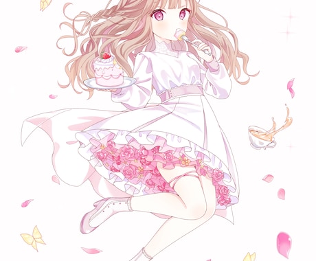 可愛くて綺麗で丁寧なイラストを描きます アイコン、キャラデザ、立ち絵、一枚絵などお描きします。 イメージ2