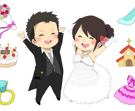 ご希望に合わせたイラストを描かせて頂きます イメージ1