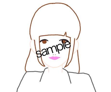 シンプルな似顔絵かきます アイコンやブログに似顔絵をつかってみたいあなたへ！ イメージ2