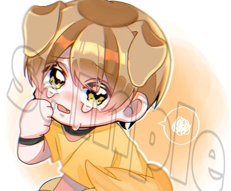 デフォ限定の可愛いイラスト作成致します 可愛いデフォ絵(夢、ペア○)を得意としております。 イメージ1