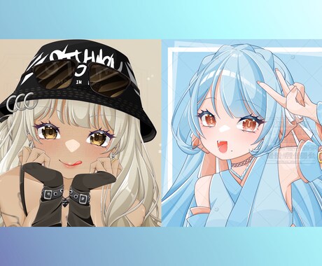 1枚絵描きます ふわふわキラキラ可愛い1枚絵を作成します。 イメージ2