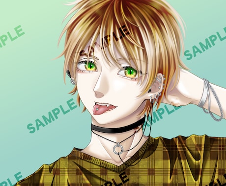 イラストを描かせて頂きます 中性的な男性や儚い綺麗めな女性を描くことが多いです。 イメージ2