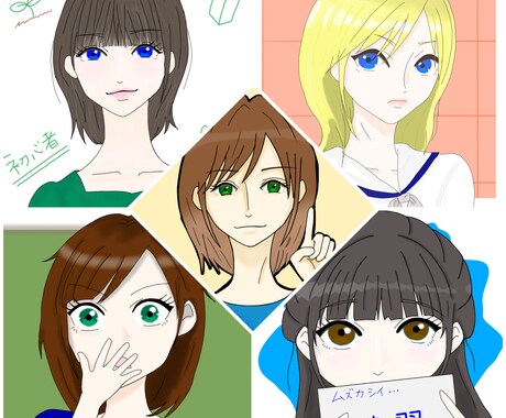 お顔、肩より上のアングルで描きます 一生懸命描いて、良いものをお届けできるよう頑張ります！ イメージ2
