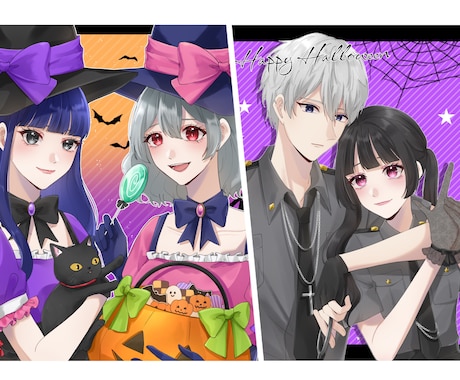 ハロウィン量産イラストお描きします 夢絵◎オーダーシートご記入の上お声がけください！