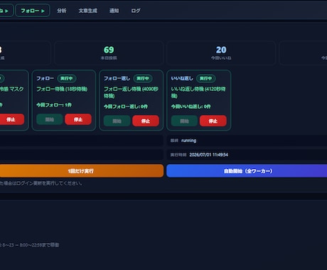 楽天ROOM投稿・いいね・フォロー自動化します 楽天ROOMの投稿・いいね・フォローを自動化するツールです イメージ2
