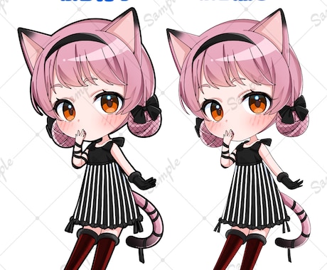ちびキャライラスト制作いたします SNSのアイコンやグッズ制作などにおすすめ イメージ2