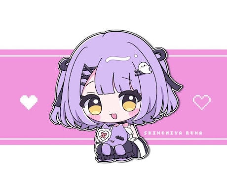 再開記念割引中✡ポップでかわいいアイコン描きます SNSのオリジナルアイコンなどに✡ イメージ2