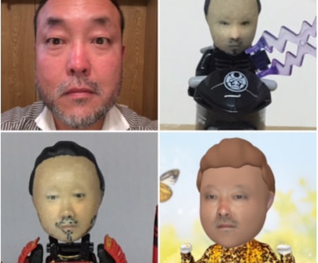 顔写真から3Dデジタル似顔絵作成します 最先端の3D技術で表情を自由に変換！ イメージ1