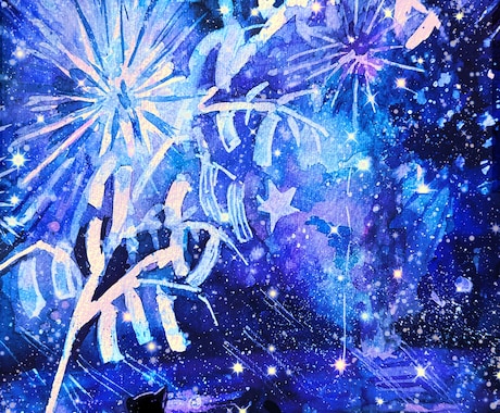あなたのペット/動物の手描き水彩イラスト描きます ペット／動物だけではなくお好みのモチーフも一緒に描けます イメージ1
