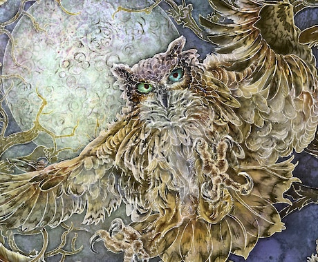 高密度描き込み　和風動物イラスト制作します 和・神秘的な絵柄　TRPGにもおすすめ イメージ2