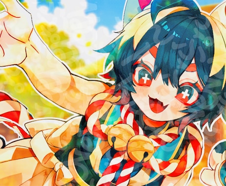 インパクト⭕️なイラストを描きます 繊細なのにド派手なビビット！？唯一無二を求めるアナタへ イメージ2